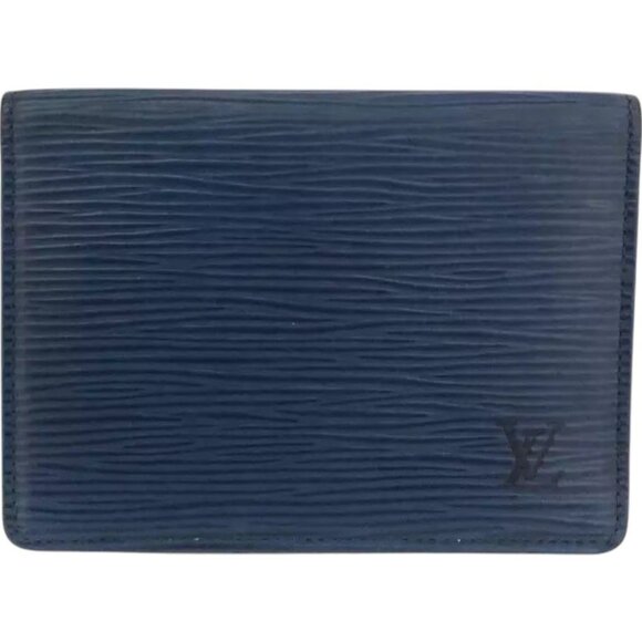 158156BM (L1) Louis Vuitton Wallet Blue Epi Leather - Picture 1 of 9